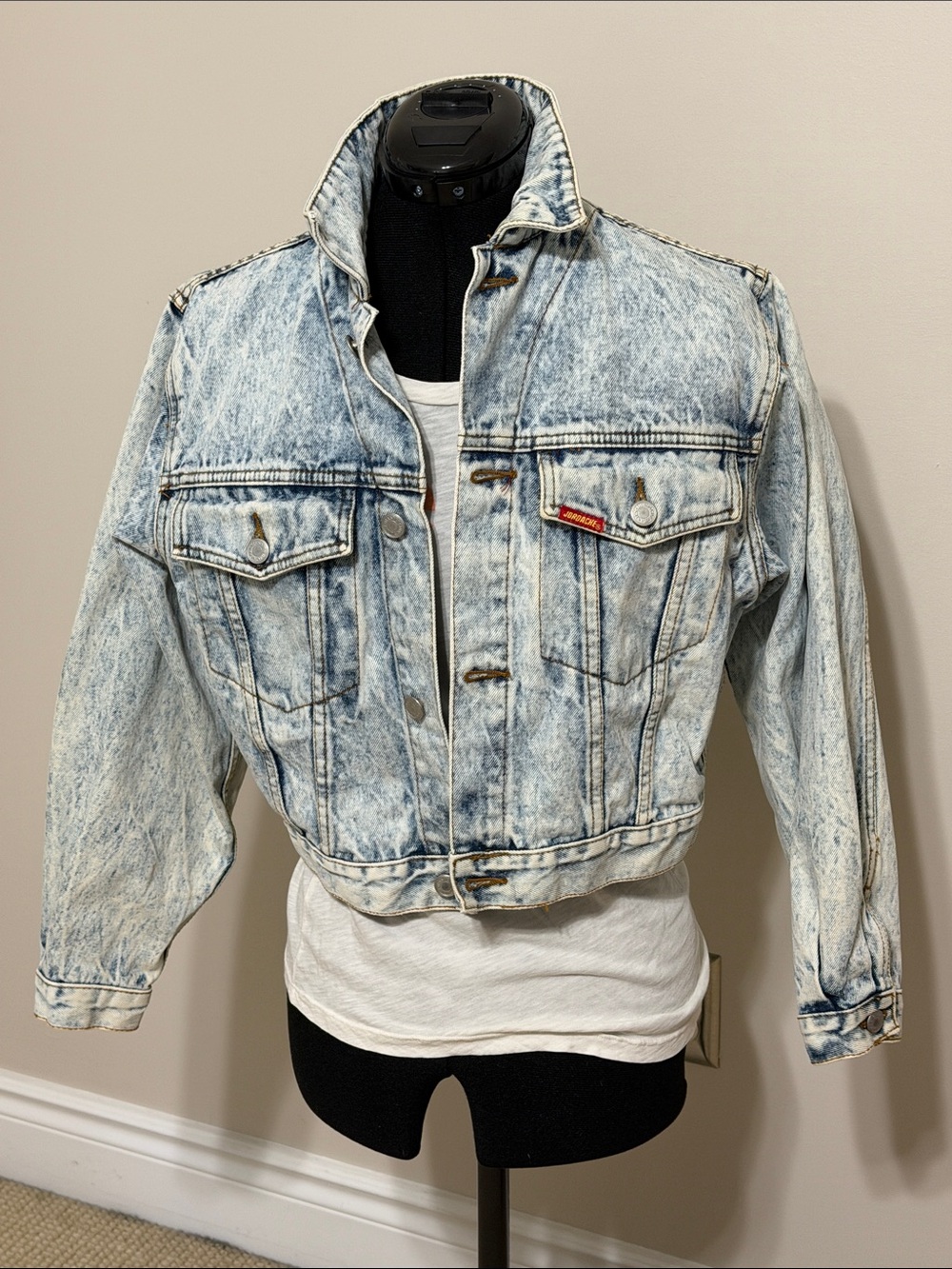JORDACHE Vintage 1980’s/1990’s Acid Washed Denim Jacket